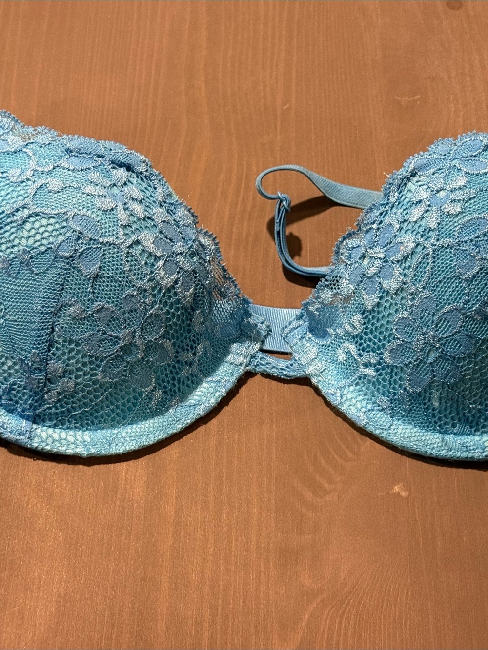 Victoria's Secret Light Blue Lace Push-Up Bra